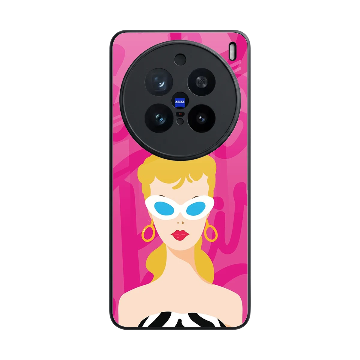 Pookie back phone cover | glass case for vivo x200 pro