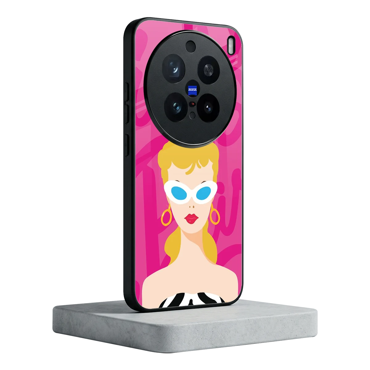 Pookie vivo x200 pro mobile cover | shockproof glass phone case