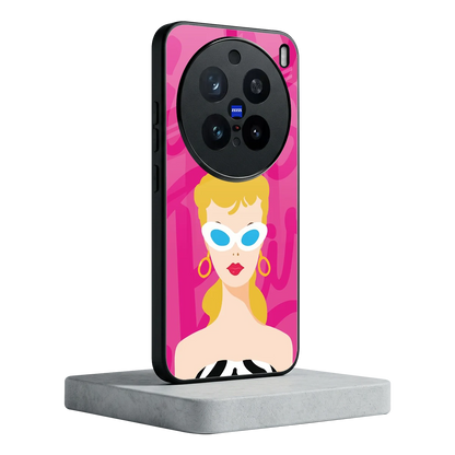 Pookie vivo x200 pro mobile cover | shockproof glass phone case