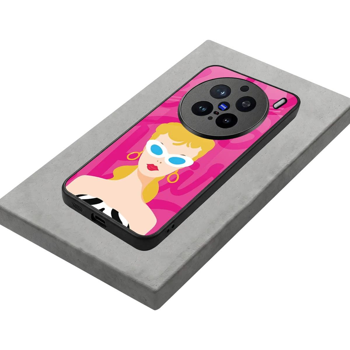 Pookie stylish phone case for vivo x200 pro | glossy glass and slim fit