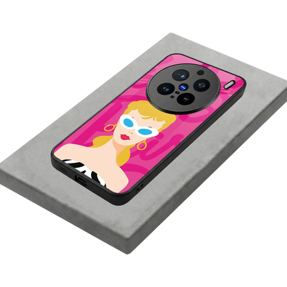 Pookie stylish phone case for vivo x200 pro | glossy glass and slim fit