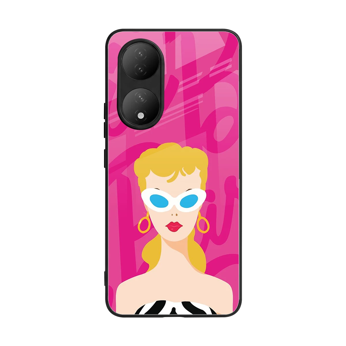 Pookie back phone cover | glass case for Vivo-y100