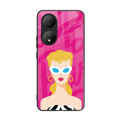Pookie back phone cover | glass case for Vivo-y100
