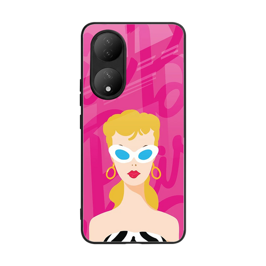 Pookie back phone cover | glass case for Vivo-y100