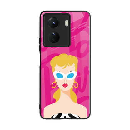 Pookie back phone cover | glass case for vivo y16