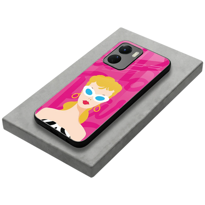 Pookie stylish phone case for vivo y16 | glossy glass and slim fit