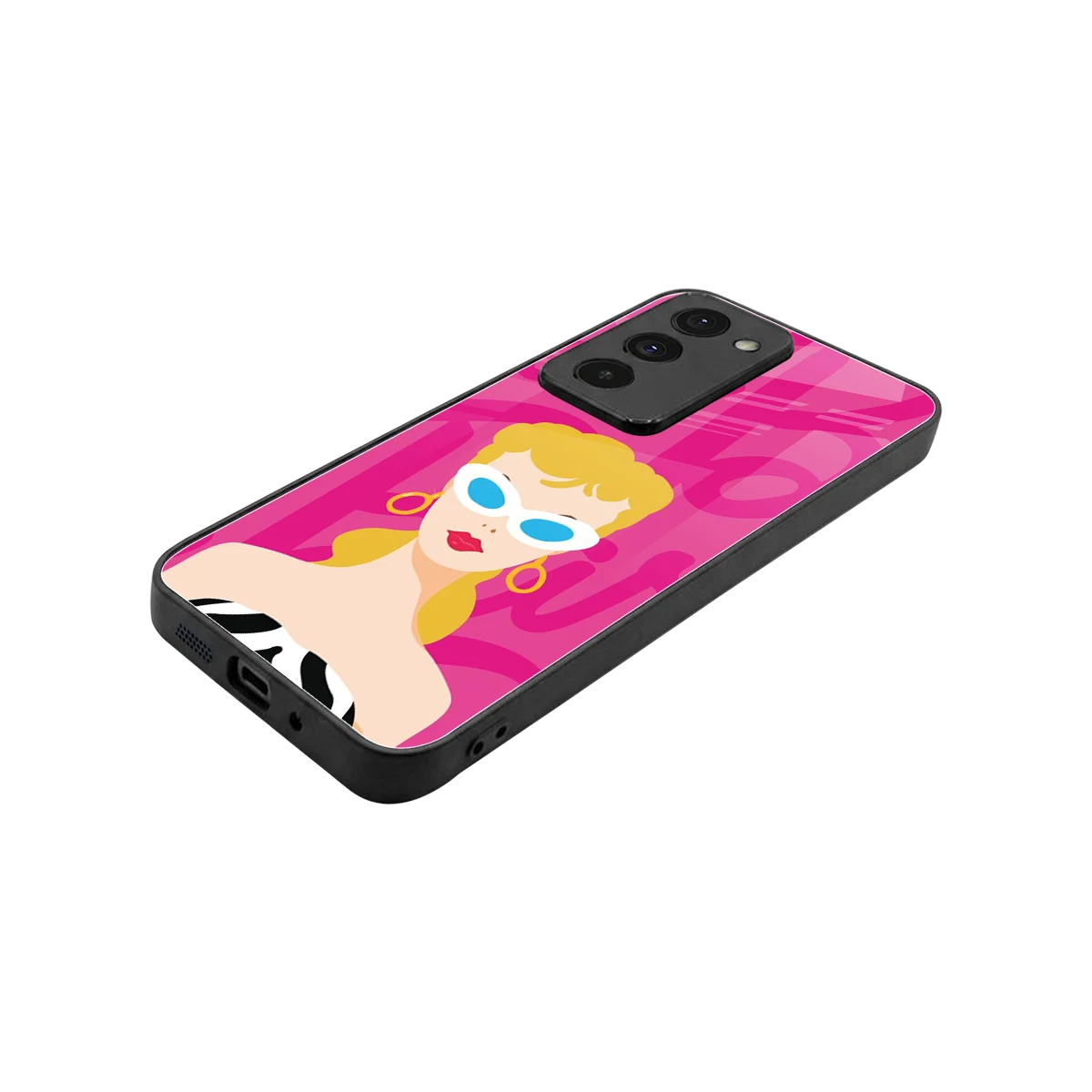 Pookie stylish phone case for redmi 15 5g | glossy glass and slim fit