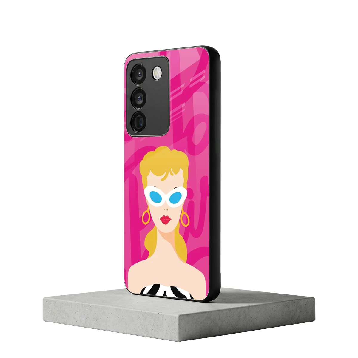 Pookie vivo y200 5g mobile cover | shockproof glass phone case
