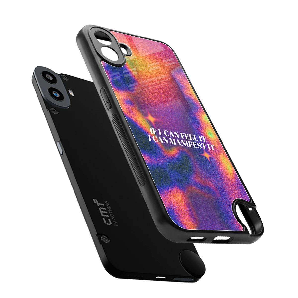 Power Within sleek cmf nothing phone 1 cover with tempered glass back and TPU edges