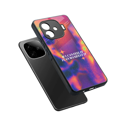 Power Within sleek iqoo neo 10r 5g cover with tempered glass back and TPU edges