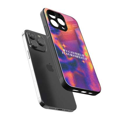 Power Within sleek iphone 14 pro max cover with tempered glass back and TPU edges