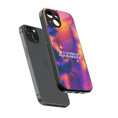 Power Within sleek iphone 13 cover with tempered glass back and TPU edges