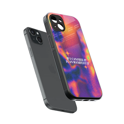 Power Within sleek iphone 14 plus cover with tempered glass back and TPU edges