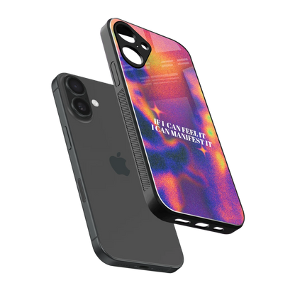 Power Within sleek iphone 16 plus cover with tempered glass back and TPU edges