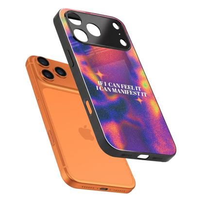 Power Within sleek iphone 17 pro cover with tempered glass back and TPU edges