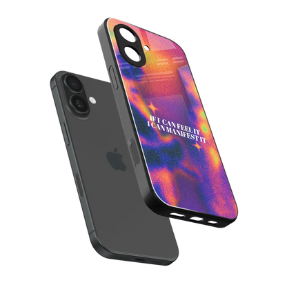 Power Within sleek iphone 17 cover with tempered glass back and TPU edges