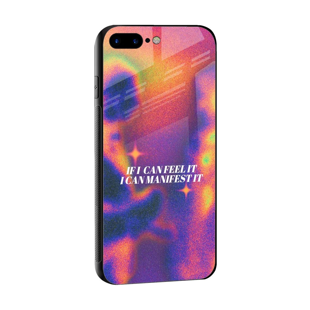 Power Within sleek iphone 8 plus cover with tempered glass back and TPU edges
