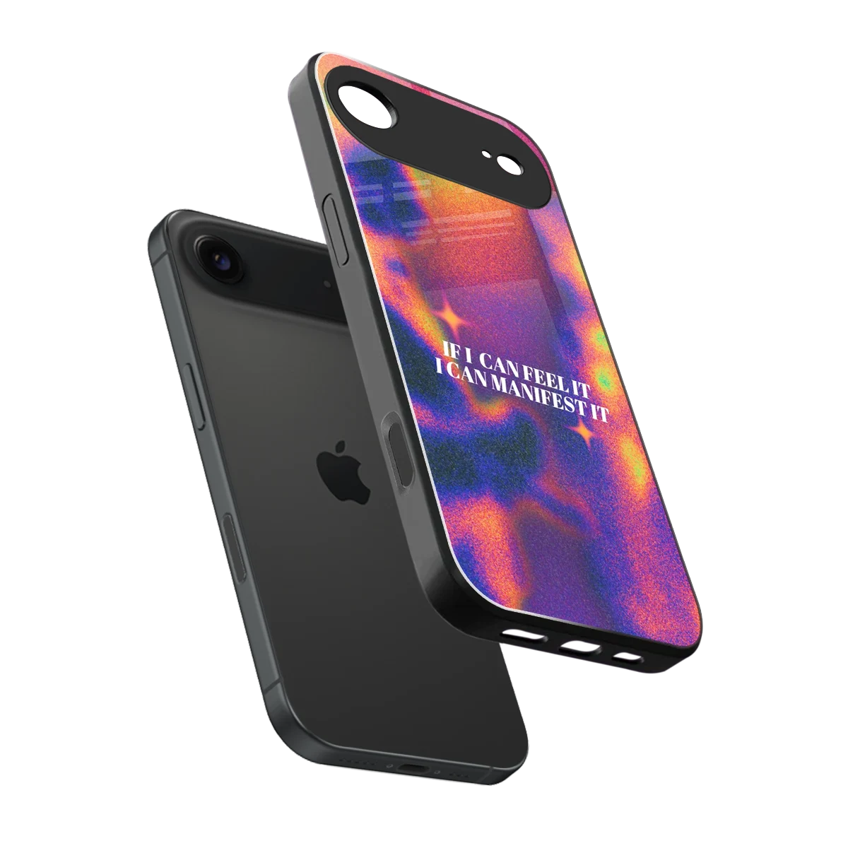 Power Within sleek iphone air cover with tempered glass back and TPU edges