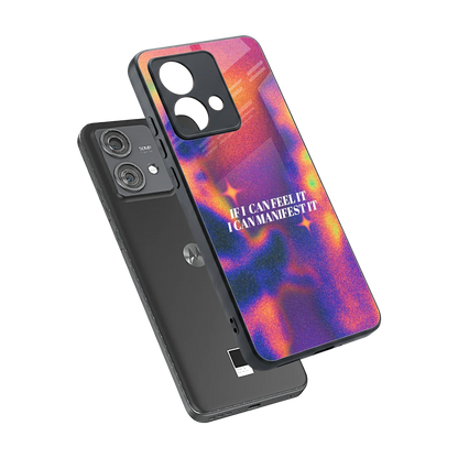 Power Within sleek motorola edge 40 neo 5g cover with tempered glass back and TPU edges