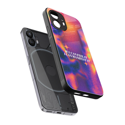 Power Within sleek nothing phone 2 cover with tempered glass back and TPU edges