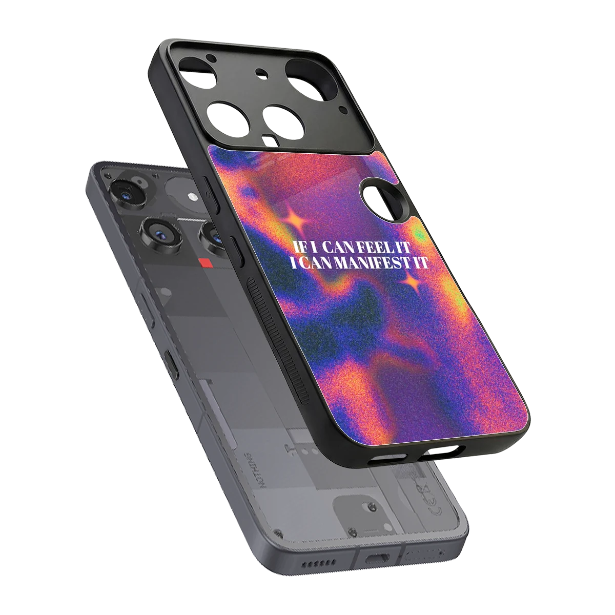 Power Within sleek nothing phone 3 cover with tempered glass back and TPU edges