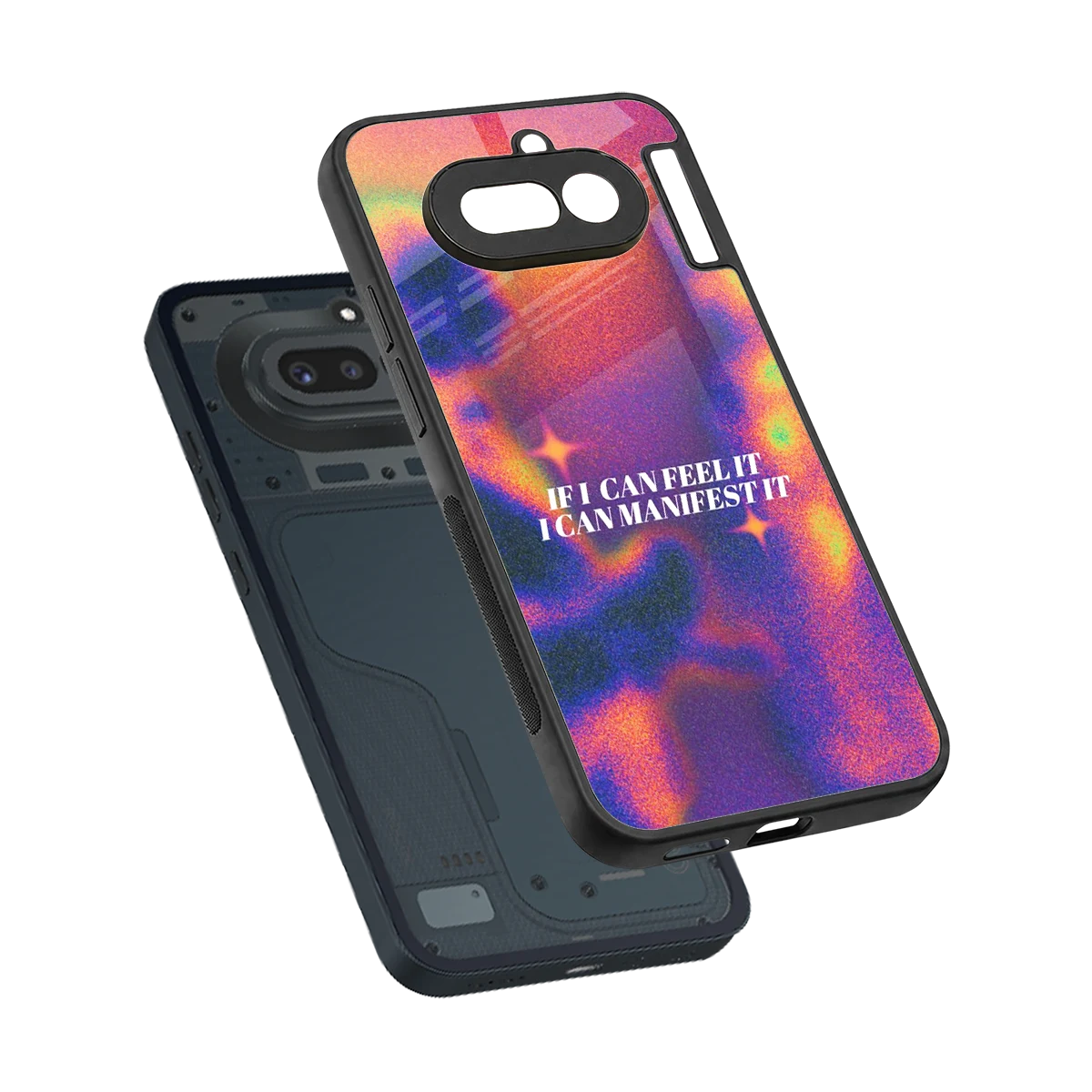 Power Within sleek nothing phone 4a cover with tempered glass back and TPU edges