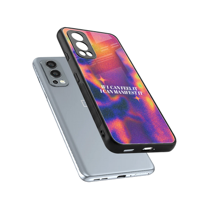 Power Within sleek oneplus nord 2 cover with tempered glass back and TPU edges