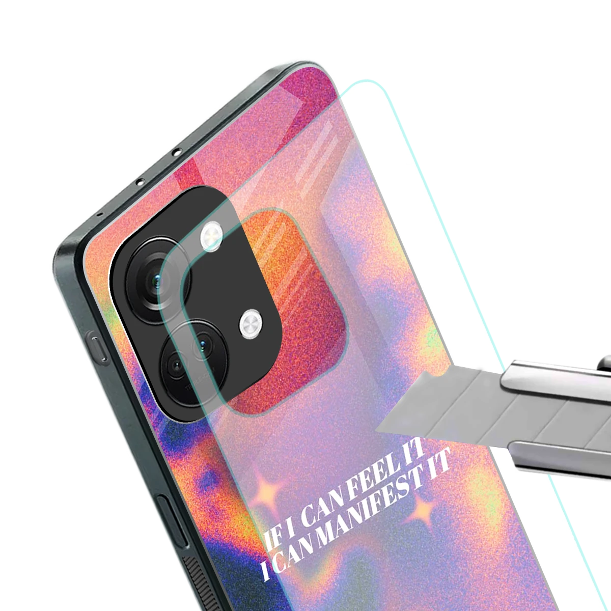 Power Within stylish phone case for oneplus nord 3 | glossy glass and slim fit