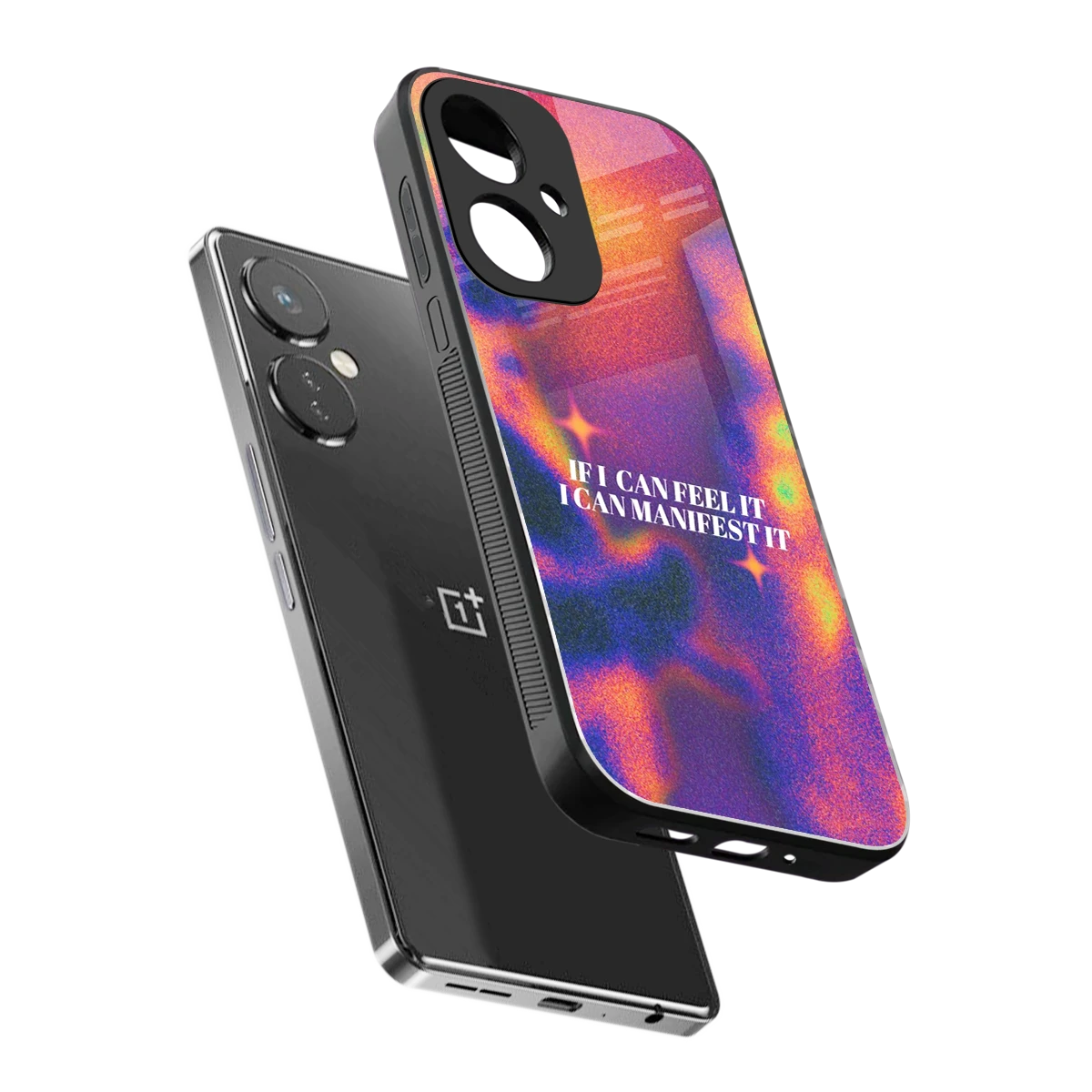 Power Within sleek oneplus nord ce 3 cover with tempered glass back and TPU edges