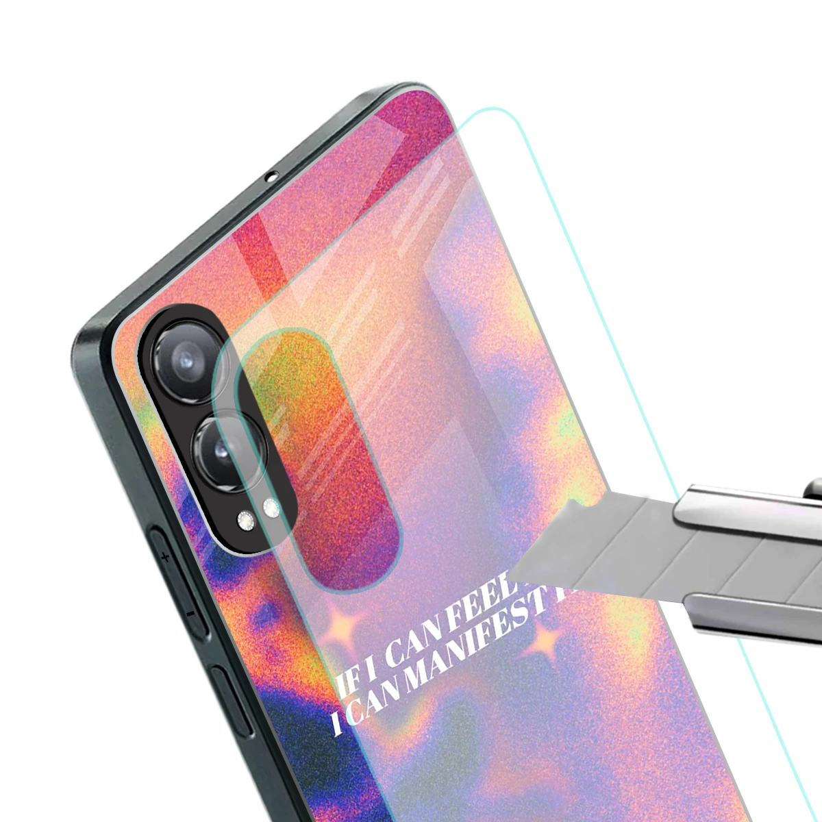 Power Within stylish phone case for oneplus nord ce 4 lite | glossy glass and slim fit