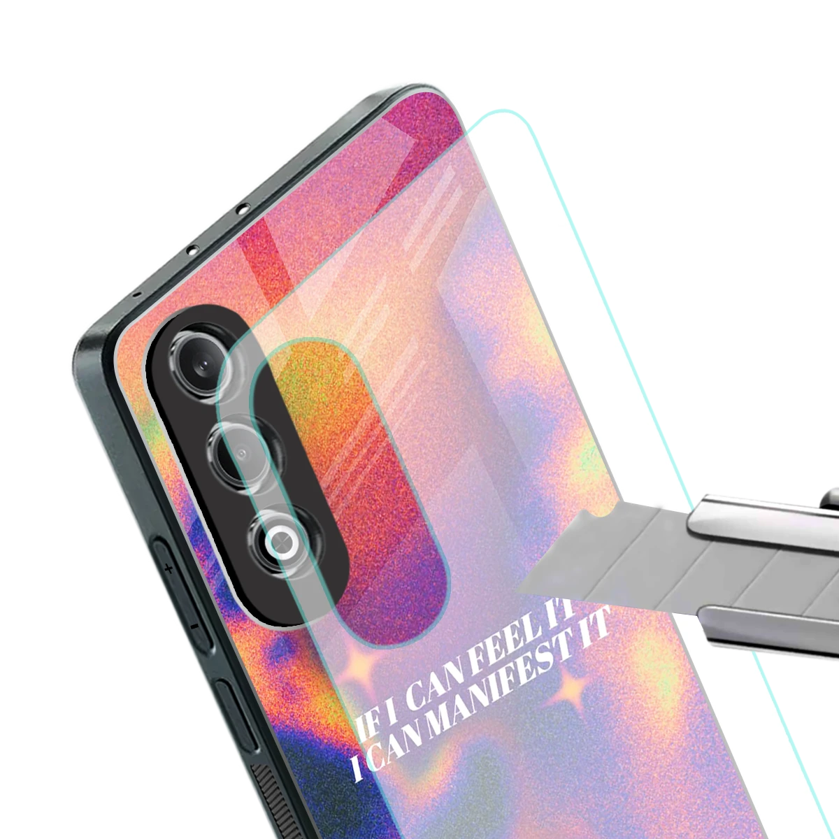 Power Within stylish phone case for oneplus nord ce 4 | glossy glass and slim fit