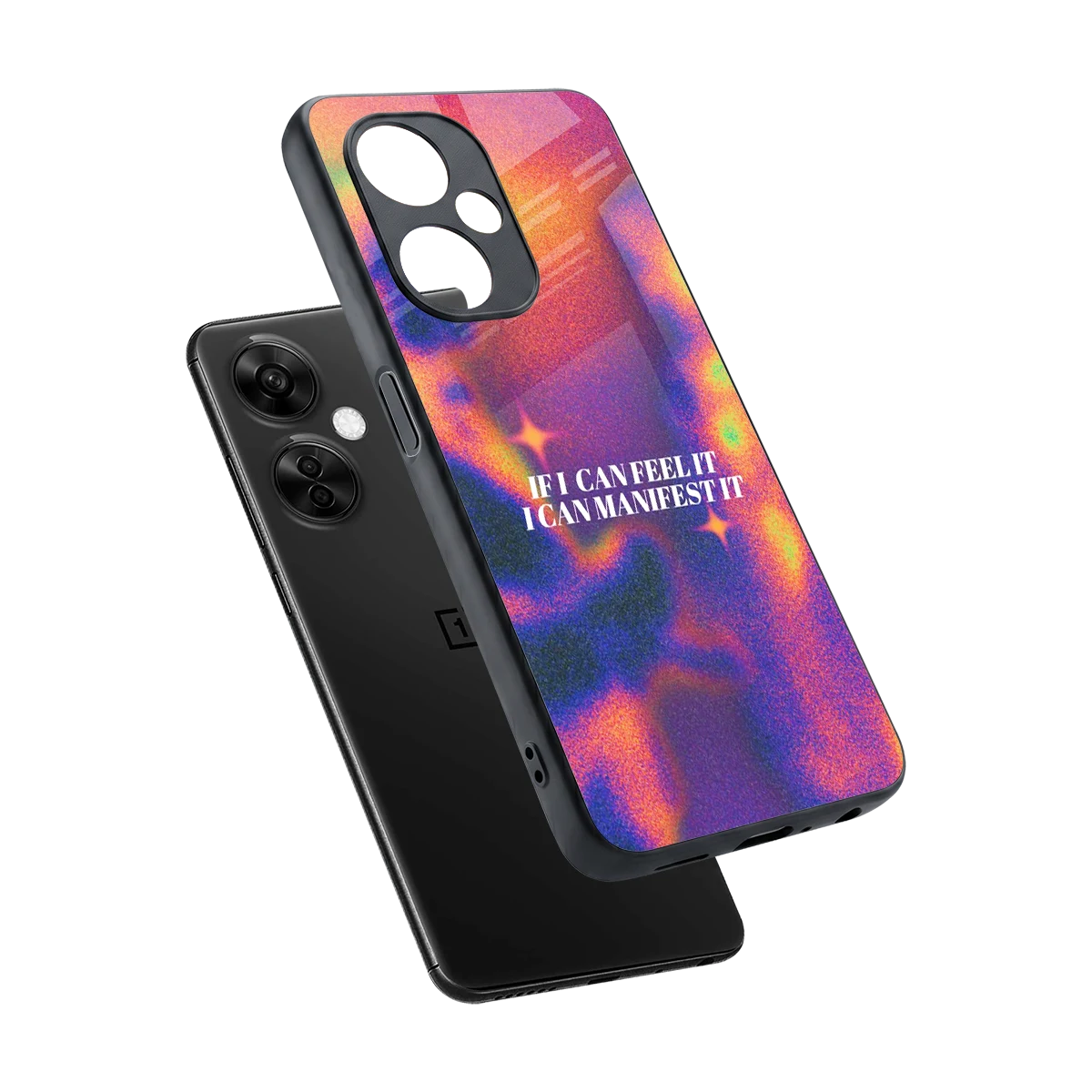 Power Within sleek oneplus nord ce 3 lite cover with tempered glass back and TPU edges