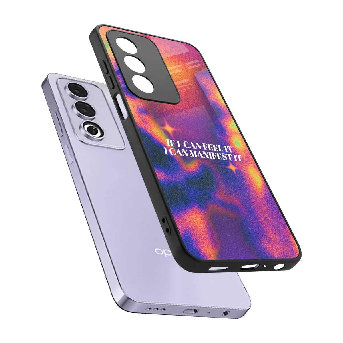 Power Within sleek oppo a3 pro cover with tempered glass back and TPU edges