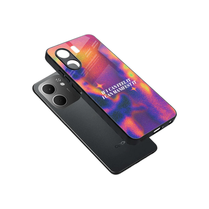 Power Within sleek oppo a5x 5g cover with tempered glass back and TPU edges