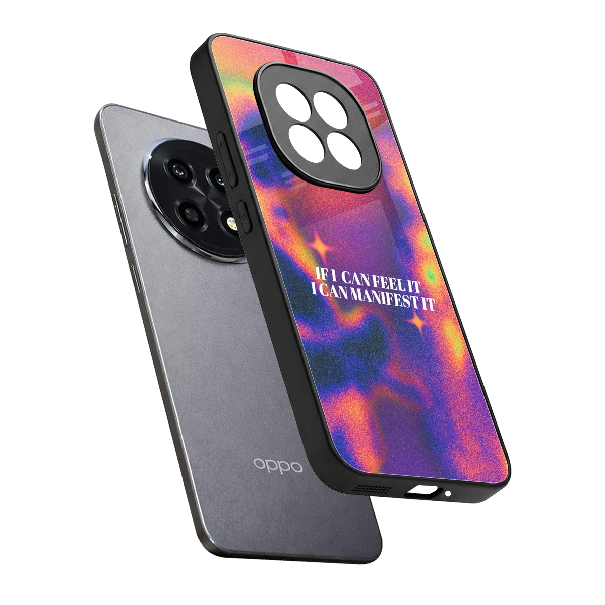 Power Within sleek oppo f29 pro 5g cover with tempered glass back and TPU edges