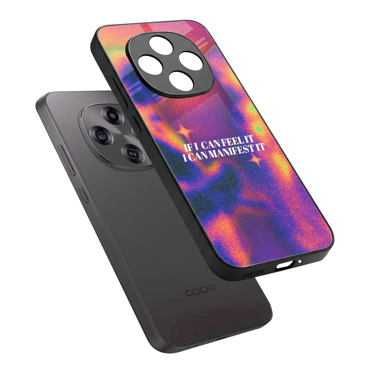 Power Within sleek oppo f31 pro 5g cover with tempered glass back and TPU edges