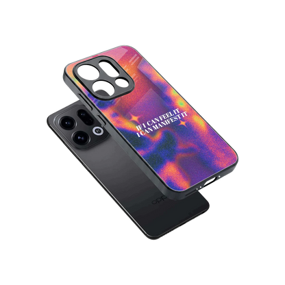 Power Within sleek oppo find x9 cover with tempered glass back and TPU edges
