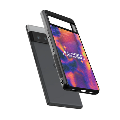 Power Within sleek google pixel 6 pro cover with tempered glass back and TPU edges