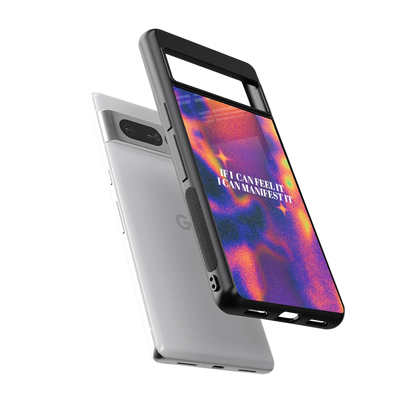 Power Within sleek google pixel 7 pro cover with tempered glass back and TPU edges