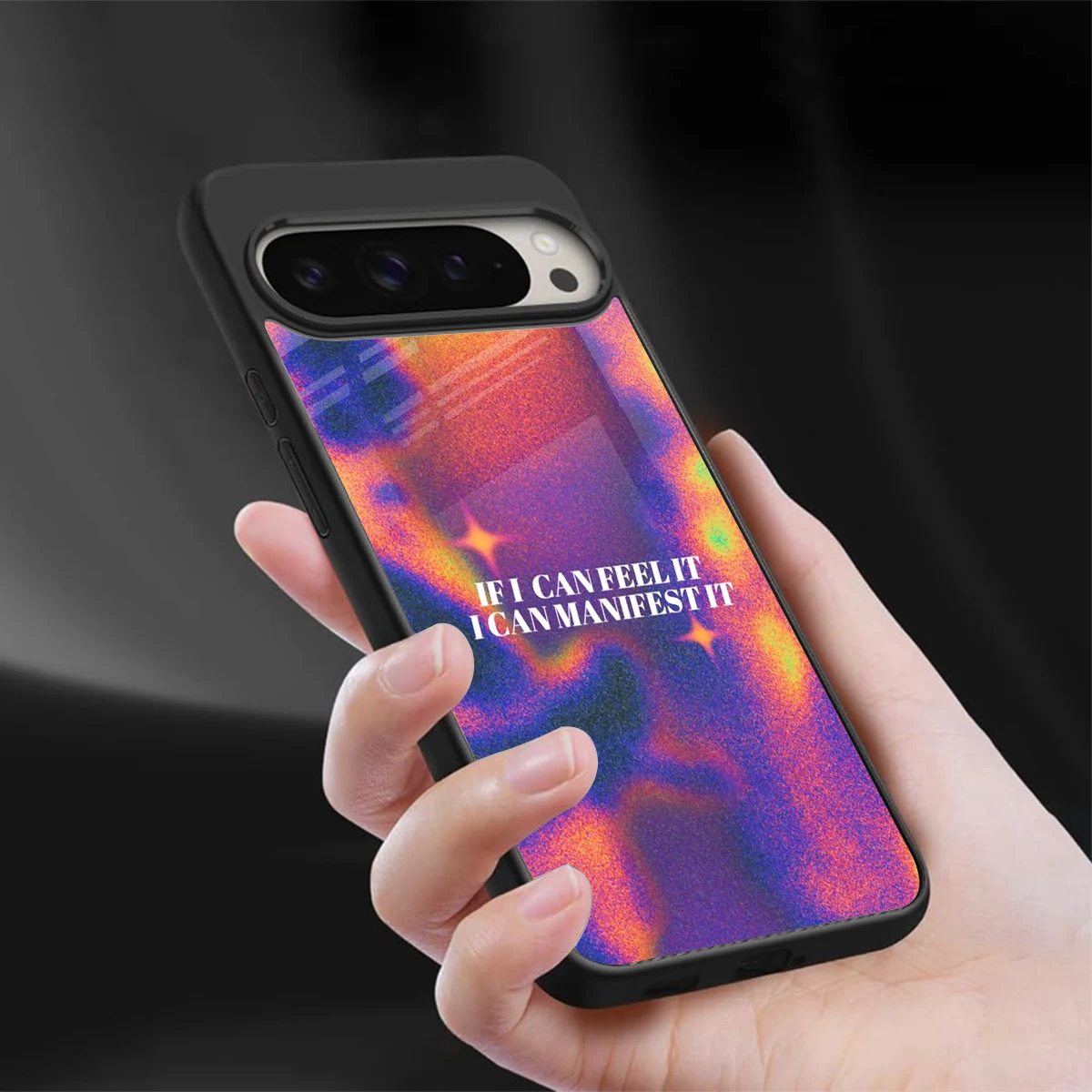 Power Within sleek google pixel 9 pro cover with tempered glass back and TPU edges