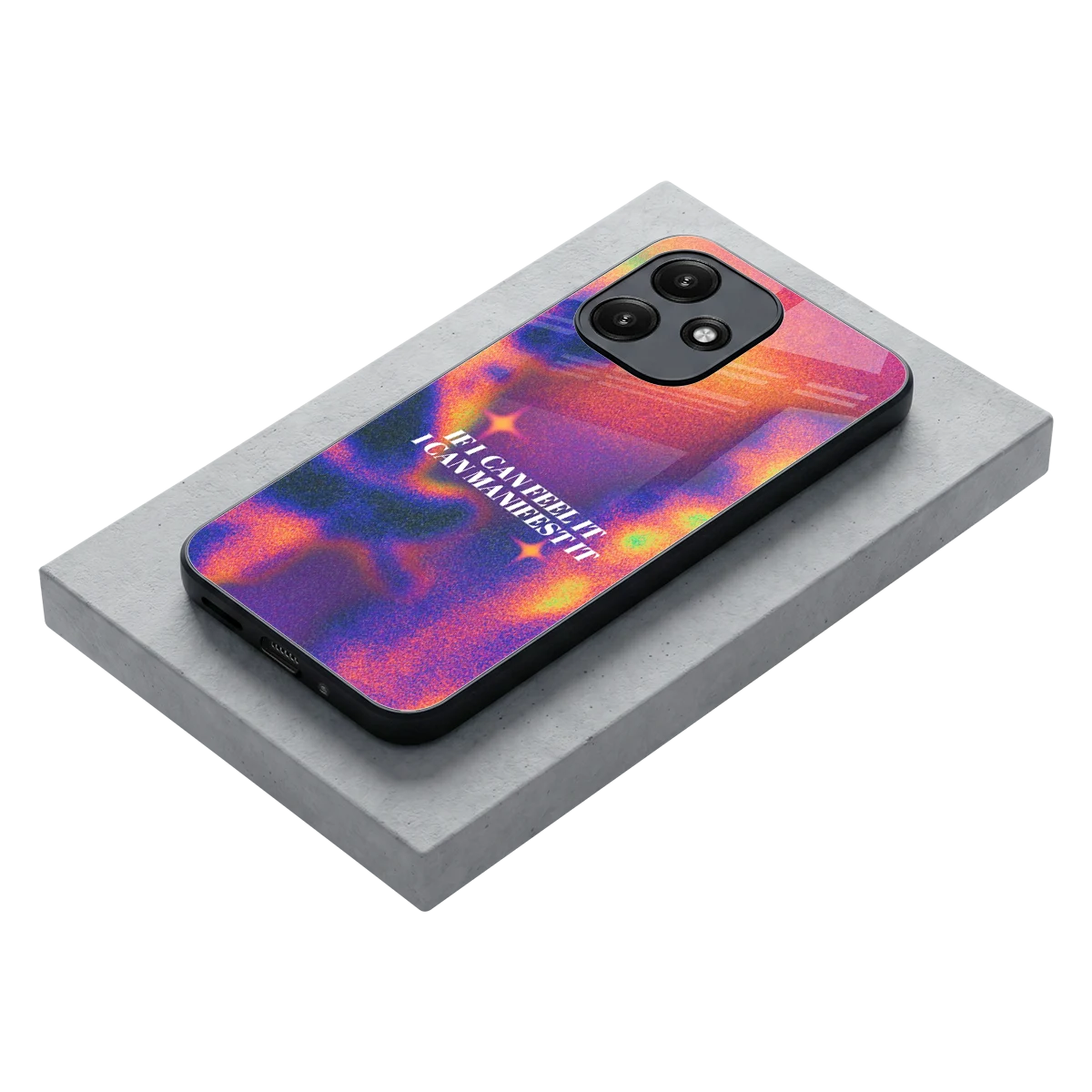 Power Within stylish phone case for redmi 12 5g | glossy glass and slim fit