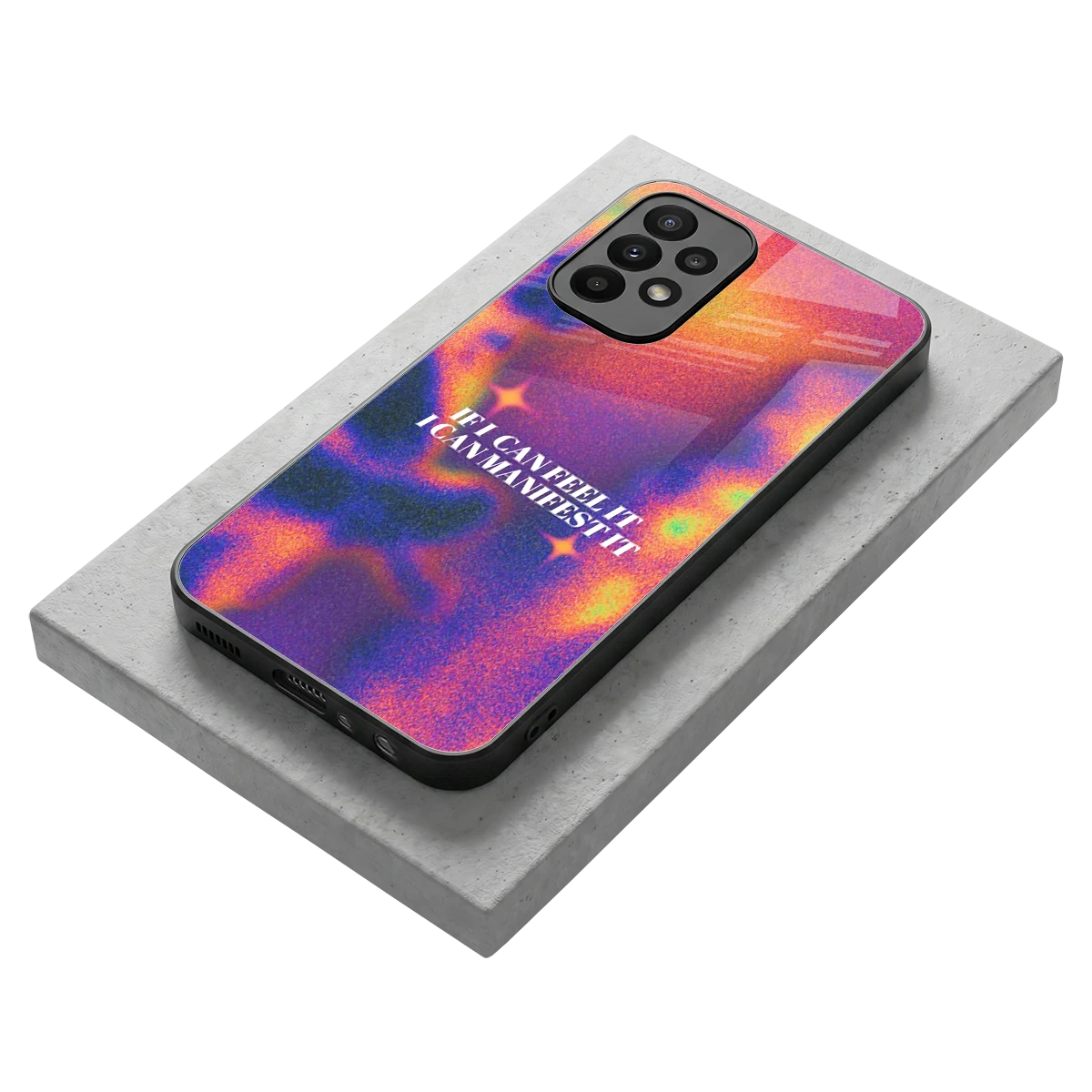 Power Within stylish phone case for samsung galaxy a23 | glossy glass and slim fit