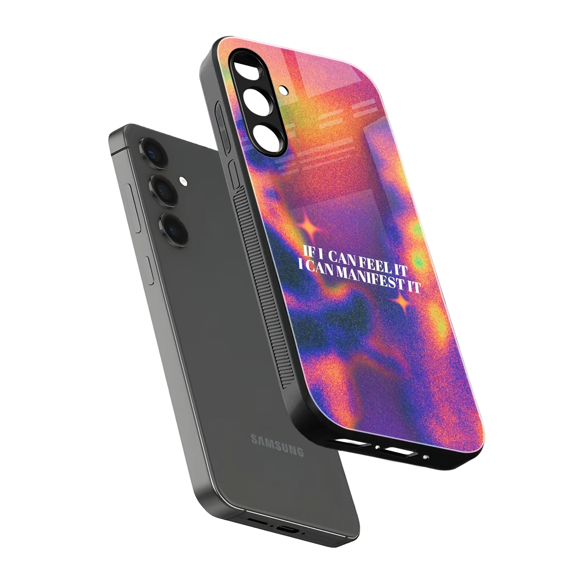 Power Within sleek samsung galaxy a55 5g cover with tempered glass back and TPU edges