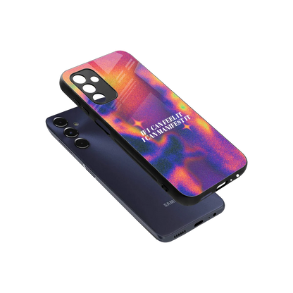 Power Within sleek samsung galaxy m14 5g cover with tempered glass back and TPU edges