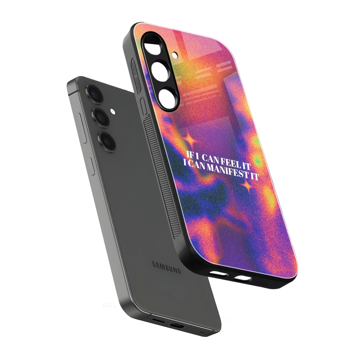 Power Within sleek samsung galaxy s23 fe cover with tempered glass back and TPU edges