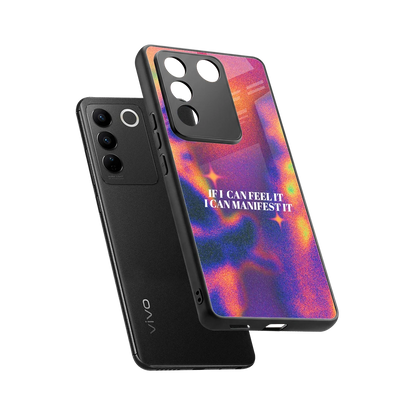 Power Within sleek vivo v27 5g cover with tempered glass back and TPU edges