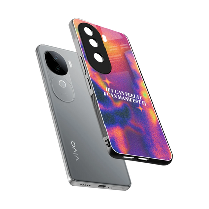 Power Within sleek vivo v40e cover with tempered glass back and TPU edges