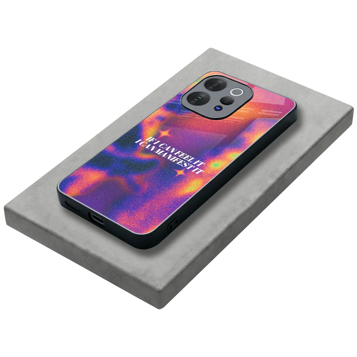 Power Within stylish phone case for vivo v70 | glossy glass and slim fit