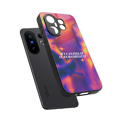 Power Within sleek vivo x200 fe cover with tempered glass back and TPU edges