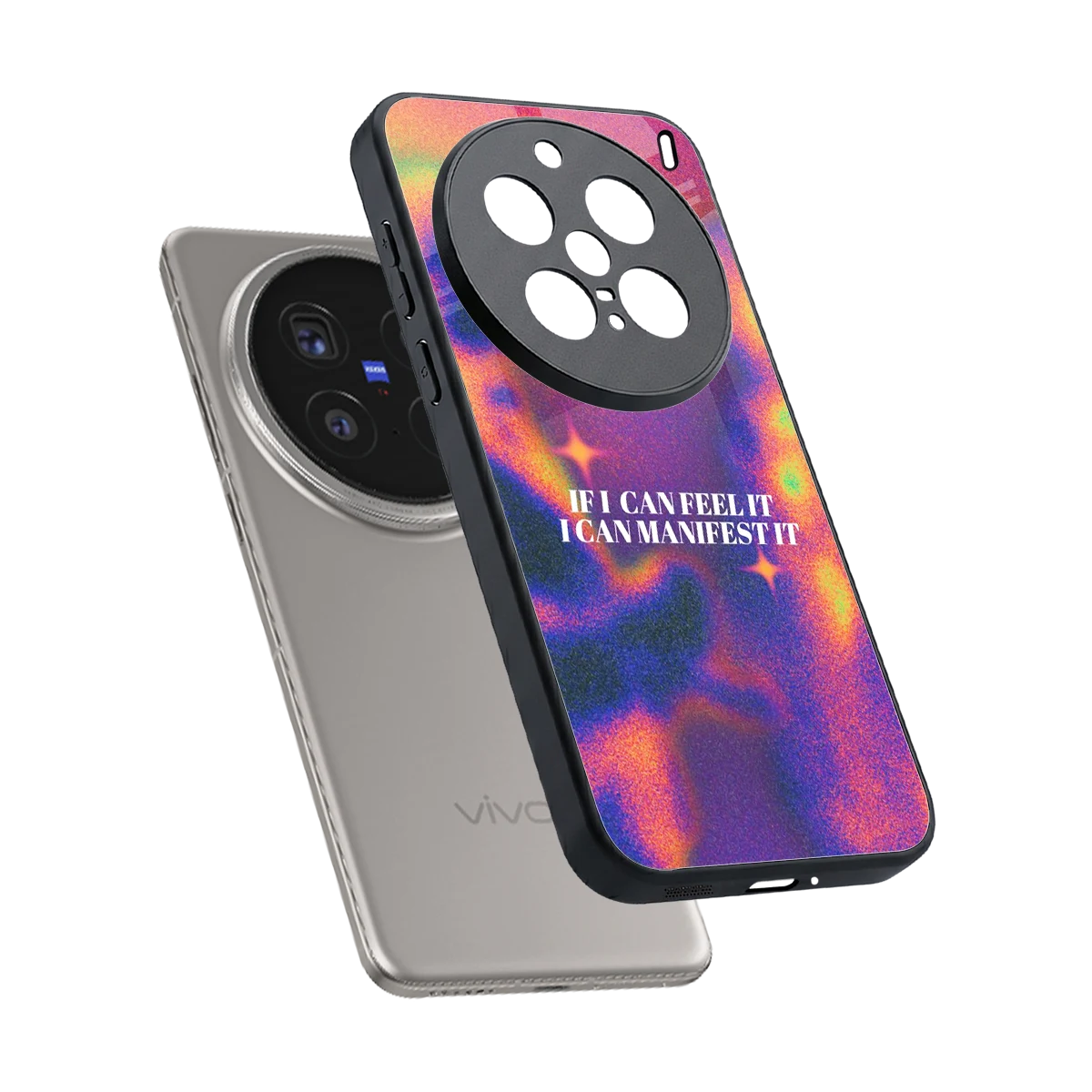 Power Within sleek vivo x200 pro cover with tempered glass back and TPU edges